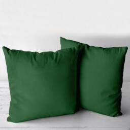 Green Cotton Pillow Covers -Set Of Two Christmas Home Decor, Custom Sizes - thumbnail 3