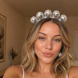 Mirror Mosaic Disco Headband - Sparkly Party Glam Hair Accessory Statement Gift For Her Festival Headpiece - thumbnail 2