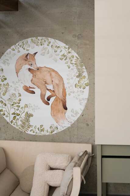 Fox Wall Sticker Removable Woodland Nursery Decor - image 1