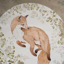 Fox Wall Sticker Removable Woodland Nursery Decor - thumbnail 3