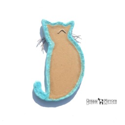 Blue Cat Mirror, Decorative Wall Mirror, Unique Cat Ideal Gift For Any Lover, Home Or Office Decoration, Cat Furniture - thumbnail 4