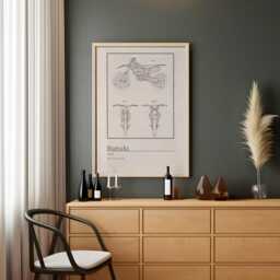 Suzuki Motorcycle Patent Print Vintage Motorcross Art - thumbnail 2