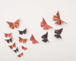 3D Wall Butterflies Butterfly Art For Nursery, Wedding Or Home Decor in Mahogany, Copper & Spice Metallic