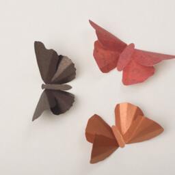 3D Wall Butterflies Butterfly Art For Nursery, Wedding Or Home Decor in Mahogany, Copper & Spice Metallic - thumbnail 2