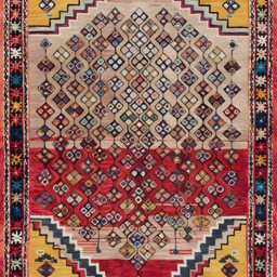 Tribal Geometric Chenille Rug Colorful Washable Carpet - thumbnail 2