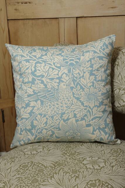 William Morris Cushion Cover Bird & Anemone Vintage - image 1