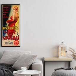 Large Wood Wall Art The Lady From Shanghai Poster, Fanart Cinema Poster On For This Orson Welles Movie Lover, Extra Large Canvas - thumbnail 3