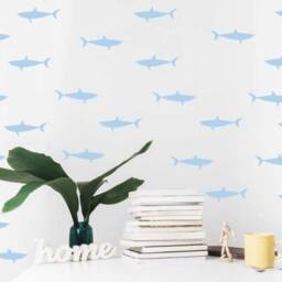 Shark Wall Decal, Shark Decals, Ocean Fish Nature Baby Room Living Window Decal - thumbnail 3