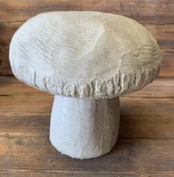 stone Garden Traditional Large Toadstool Mushroom 2 Piece Concrete Ornament - thumbnail 1