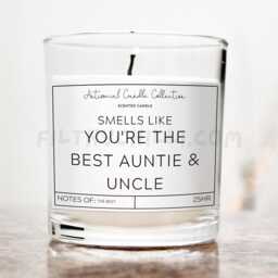 You Are The Best Auntie & Uncle Candle, Birthday Gifts For Aunty, Present Uncle, Aunt & Gift, ???