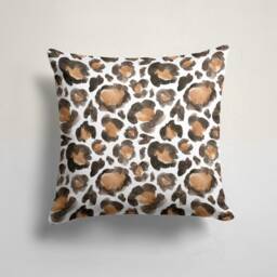 Leopard Cushion Cover-Cheetah Jungle Pillow Case-Wild Life Case-Animal Feather Cover-Gift For Him Cushion-Handmade Material - thumbnail 3