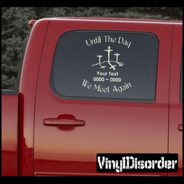 Cross11 in Loving Memory Custom Car Or Wall Vinyl Decal Stickers - Ilmcross11Et - image 1