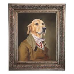 Elegant Labrador Retriever Print Old World Pet Portrait - thumbnail 2