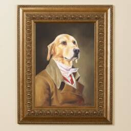 Elegant Labrador Retriever Print Old World Pet Portrait - thumbnail 3
