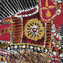 Decorated Indian Elephant Tamil Batik Painting Wall Hanging Cotton Tapestry 24 - thumbnail 4