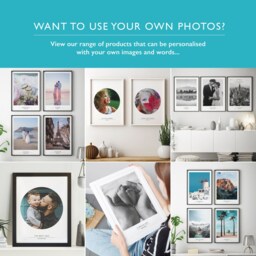 Set Of Four Unframed Black & White Prints Home Wall Decor Art Monochrome - thumbnail 2