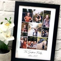 Personalised Photo Frame Birthday Gift For 18Th 21st 30Th 40Th Celebration Family Collage Canvas Picture Custom Wall Art - thumbnail 3
