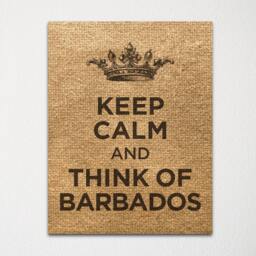 Keep Calm & Think Of Barbados - Any Location Available Fine Art Print Choice Color Purchase 3 Receive 1 Free - thumbnail 1