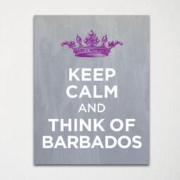 Keep Calm & Think Of Barbados - Any Location Available Fine Art Print Choice Color Purchase 3 Receive 1 Free - thumbnail 2