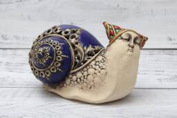 Ceramic Sculpture Snail 3.93