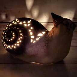 Ceramic Sculpture Snail 3.93 - thumbnail 4