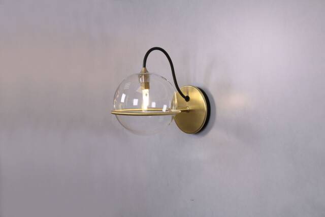Wall Lighting Globe Lamp Gold Brass Vanity Light Fixture, Sconce, Sconce - image 1