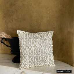 "Art Silk Ivory Throw Cushion Cover 16""x16" - thumbnail 2