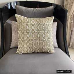 "Art Silk Ivory Throw Cushion Cover 16""x16" - thumbnail 3