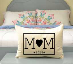 Couples Personalized Pillow, Couples Christmas Gift Idea, Love Pillow 2nd Anniversary, Cotton Anniversary - thumbnail 1