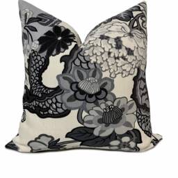 Schumacher Chiang Mai Dragon Smoke Double Sided Cushion Covers Pillow - thumbnail 2