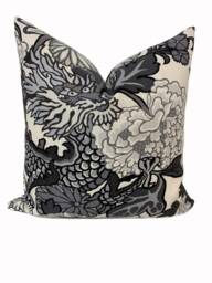 Schumacher Chiang Mai Dragon Smoke Double Sided Cushion Covers Pillow - thumbnail 1