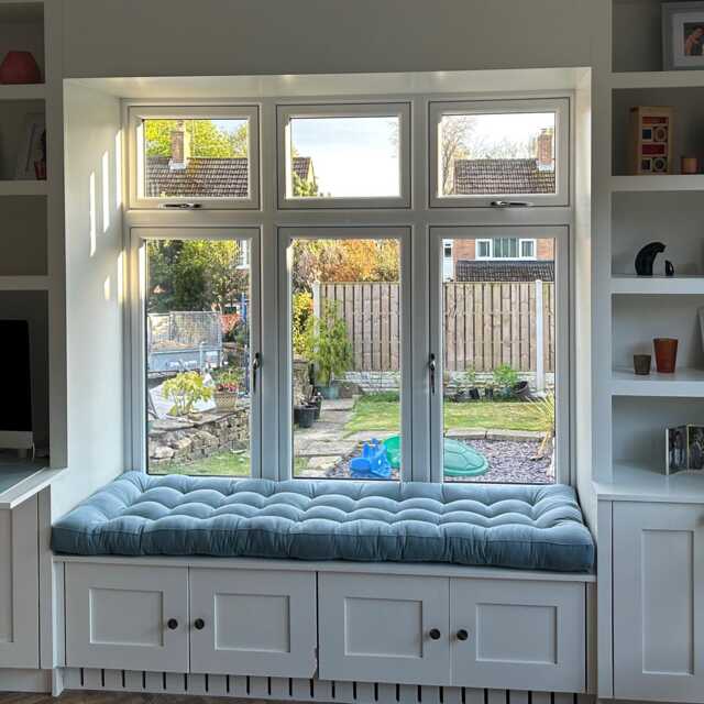 Bench Cushion, Seating Floor Cushion, Window Seat Reading Nook