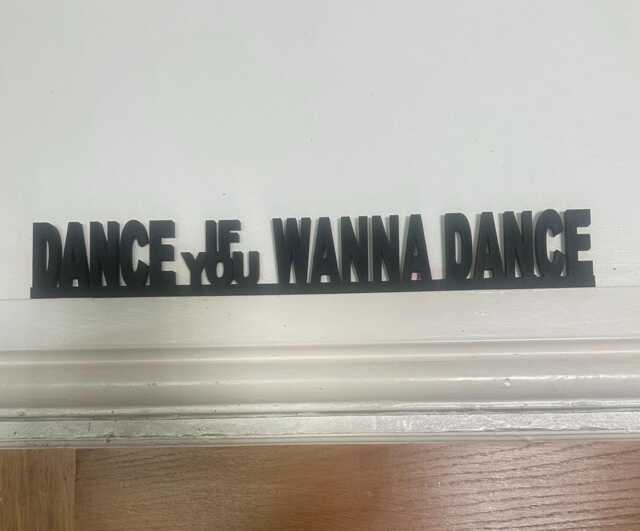 Dance If You Wanna Dance. The Master Plan Lyrics. Oasis Inspired Acrylic Sign For Shelf Or Door Frame Topper. Feeling Supersonic - image 1