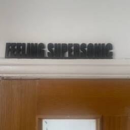 Dance If You Wanna Dance. The Master Plan Lyrics. Oasis Inspired Acrylic Sign For Shelf Or Door Frame Topper. Feeling Supersonic - thumbnail 2