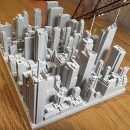 New York City Times Square Skyline - 3D Printed Cityscape Model - thumbnail 2