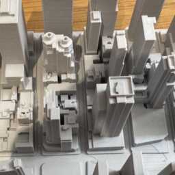 New York City Times Square Skyline - 3D Printed Cityscape Model - thumbnail 3
