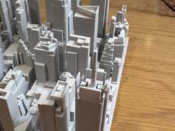 New York City Times Square Skyline - 3D Printed Cityscape Model
