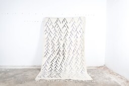 Handmade Wool Moroccan Rug Custom Abstract Boujad Azilal Carpet - thumbnail 1