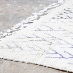 Handmade Wool Moroccan Rug Custom Abstract Boujad Azilal Carpet - thumbnail 2