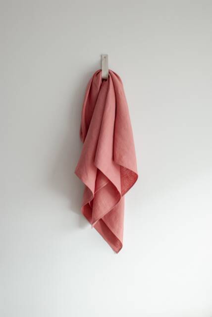 Organic Linen Bath Sheet, Stone Washed Towel, Body Wrap - image 1