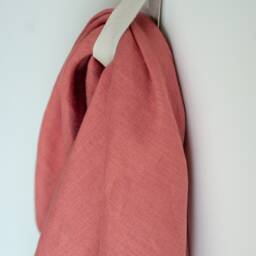 Organic Linen Bath Sheet, Stone Washed Towel, Body Wrap - thumbnail 2