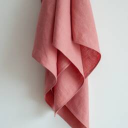 Organic Linen Bath Sheet, Stone Washed Towel, Body Wrap - thumbnail 3
