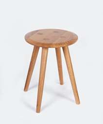 Minimalist Oak Wood Stool Modern Plant Stand Side Table - thumbnail 1