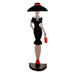Handmade Woman Silhouette Floor Lamp, Italian Design Led Lighting