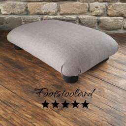 Handmade Low Footstool Buttoned Office Ottoman, 4