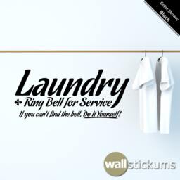 Laundry Room Wall Decal Funny Quote, Removable Vinyl Art - thumbnail 2