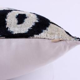 ??kat Velvet Pillow, Bohemian Pillow, Lumbar Pillowcase, Designed Cushions, Couch Cushions, Fashion Cushions, Decorative Pillow, Black Beige Pillow - thumbnail 2