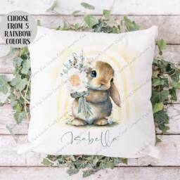 Mothers Day Gift, Cushion For Her, Birthday Day, Gift Mum, Nan, Female Bunny Rabbit - thumbnail 4