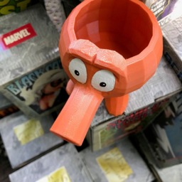 Q Bert Planter Acrylic Painted Pla Plastic Office Decor - thumbnail 4