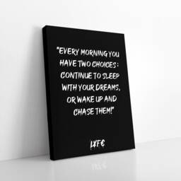 Motivational Quote Canvas - Wake Up & Chase Your Dreams - thumbnail 3